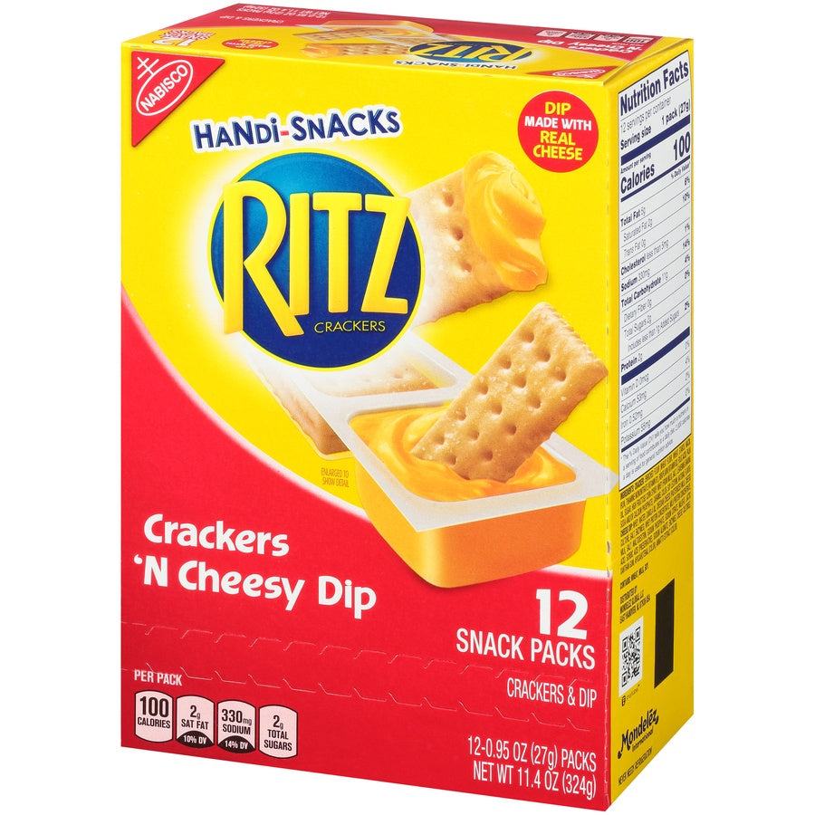 mondelez-ritz-handi-snack-crackers-n-cheez-12ct-4-x-11-4oz-black-sand-distribution Mondelez - Ritz Handi Snack Crackers N Cheez 12CT (4 x 11.4oz) - Pallet - Image 1