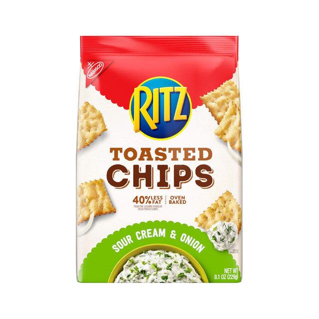 mondelez-ritz-toasted-chips-sour-cream-and-onion-6-x-8-1oz-black-sand-distribution Mondelez - Ritz Toasted Chips Sour Cream & Onion (6 x 8.1oz) - Pallet - Image 1