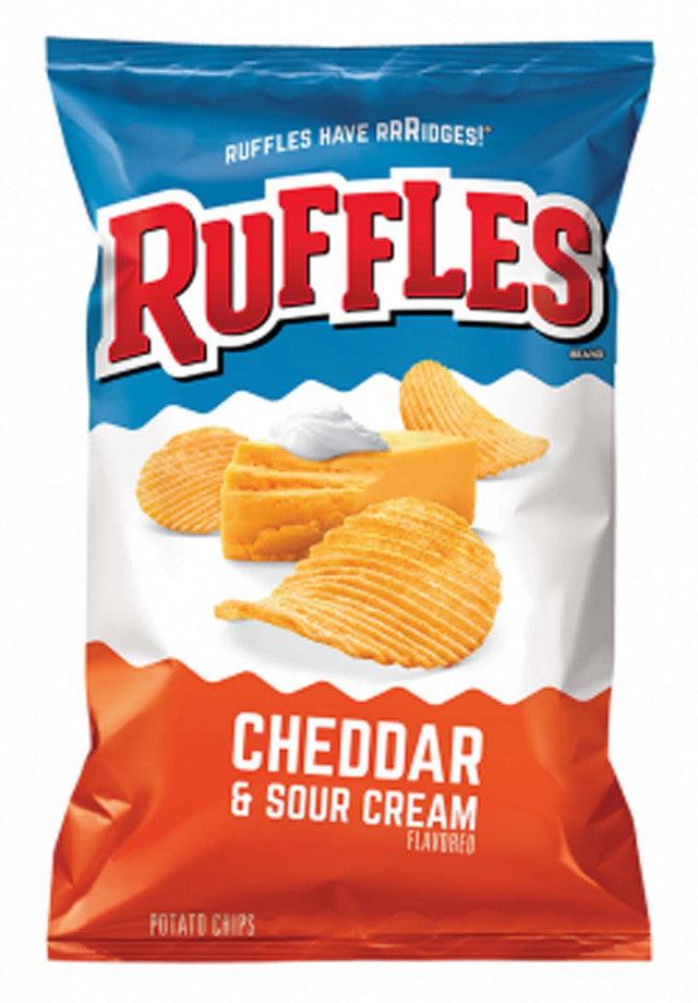 ruffles-sour-cream-and-cheddar-15-x-6-5oz-black-sand-distribution Ruffles Sour Cream & Cheddar (15 x 6.5oz) - Container - Image 1