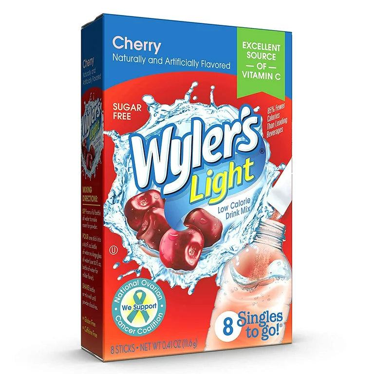 wyler-s-light-cherry-single-to-go-drink-mix-12-x-8-x-0-41oz-black-sand-distribution Wyler's Light - Cherry Single To Go Drink Mix (12 x 8 x 0.41oz) - Case - Image 1