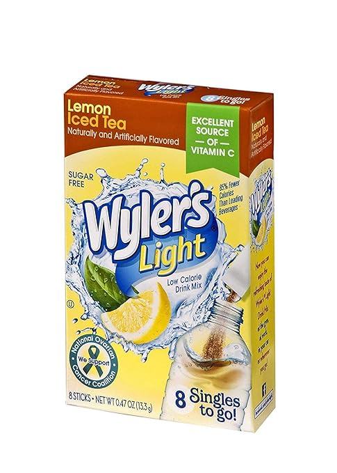wyler-s-light-lemon-iced-tea-single-to-go-drink-mix-12-x-8-x-0-47oz-black-sand-distribution Wyler's Light - Lemon Iced Tea Single To Go Drink Mix (12 x 8 x 0.47oz) - Case - Image 1